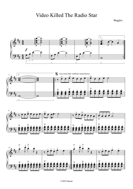Video Killed The Radio Star (arr. Thomas Jancso)