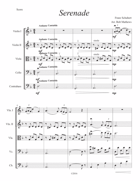 Serenade (arr. Bob Mathews)