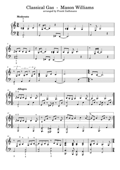 Classical Gas (arr. Frank Gathmann)