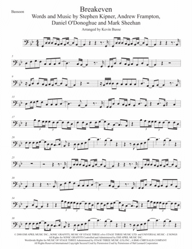 Breakeven (arr. Kevin Busse)