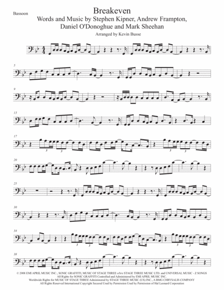 Breakeven (arr. Kevin Busse)