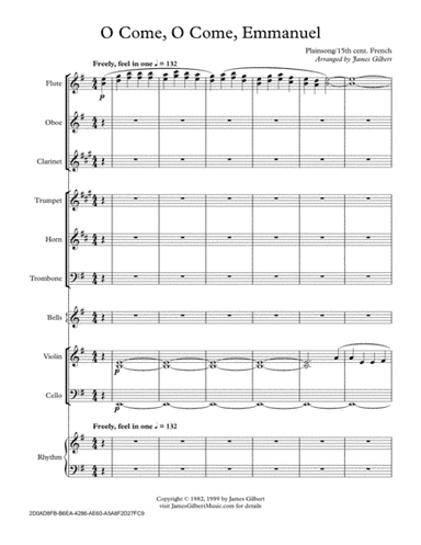O Come, O Come Emmanuel (arr. James Gilbert)