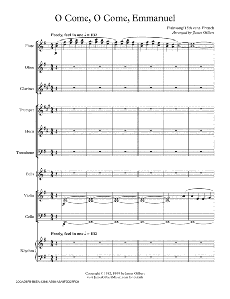 O Come, O Come Emmanuel (arr. James Gilbert)