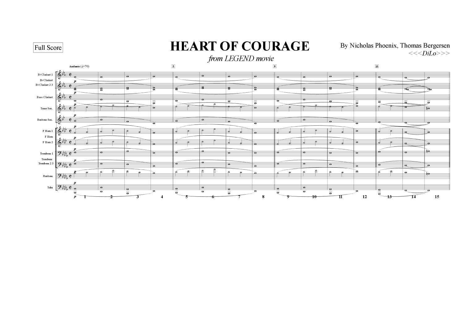 Heart Of Courage - Trailer (arr. DiLo)