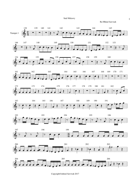 EL Lila L kbeera (arr. Mohamed Sawwah)