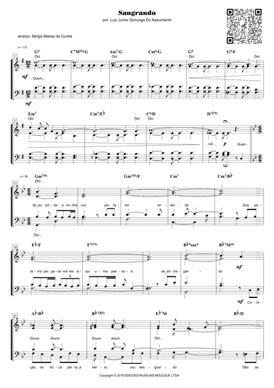 Sangrando (arr. Sérgio Matias da Cunha)