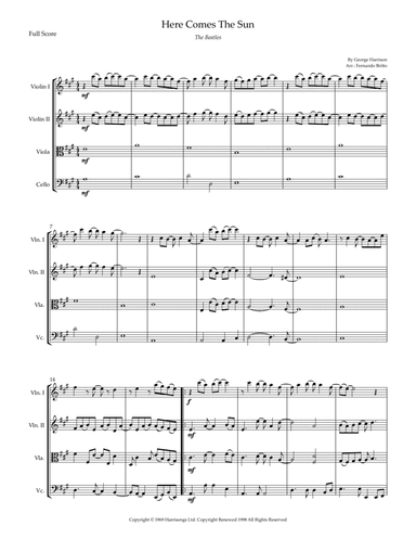 Here Comes The Sun (arr. Fernando Britto)