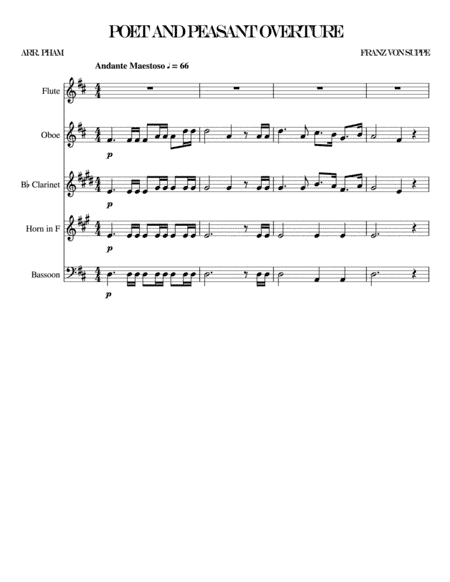Poet and Peasant Overture (arr. Nate Pham)