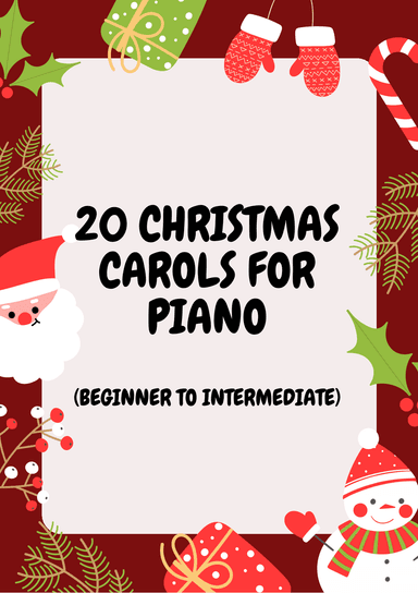20 Christmas Carols for Piano Beginner to Intermediate + CHORDS) (arr. Valdir Maia)