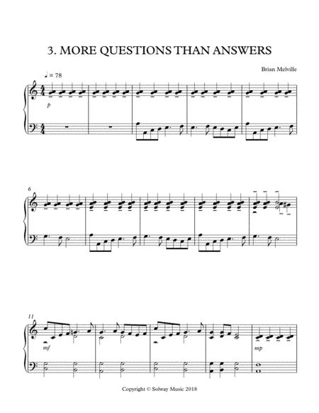 MORE QUESTIONS THAN ASWERS