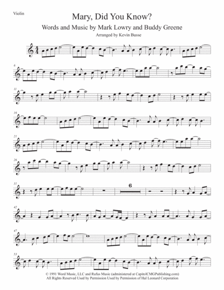 Mary, Did You Know? (arr. Kevin Busse)