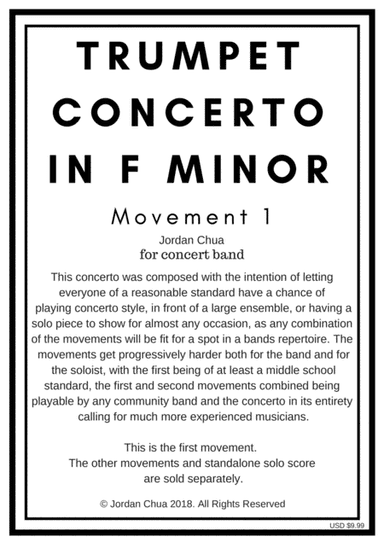 Trumpet Concerto in F minor, Movement 1