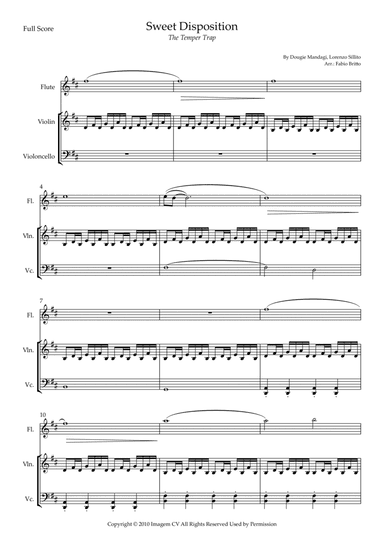 Sweet Disposition (arr. Fabio Britto)