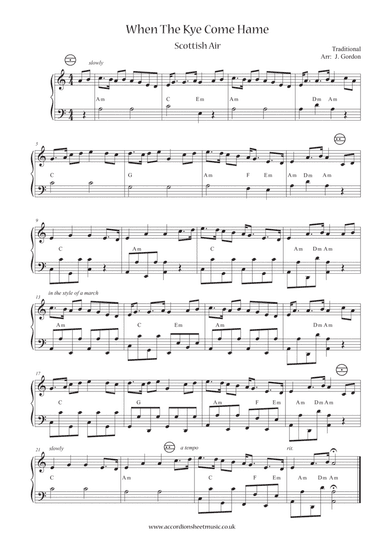 When The Kye Come Hame (arr. Julia Gordon)
