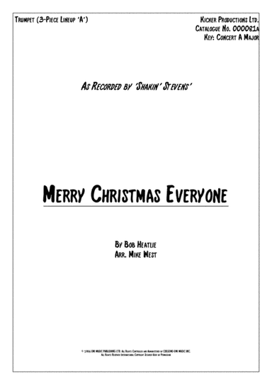 Merry Christmas Everyone (arr. Mike West)