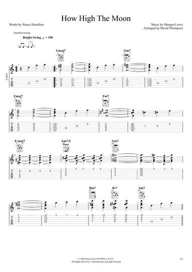 How High The Moon (arr. David Thompson)