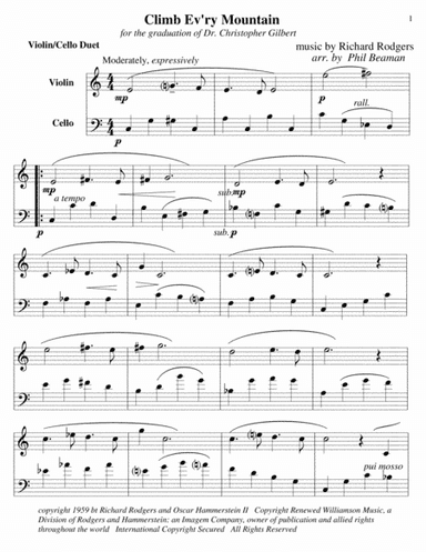 Climb Ev'ry Mountain (arr. Phil Beaman)