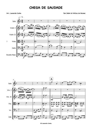 Chega De Saudade (no More Blues) (arr. Leonardo Cunha)