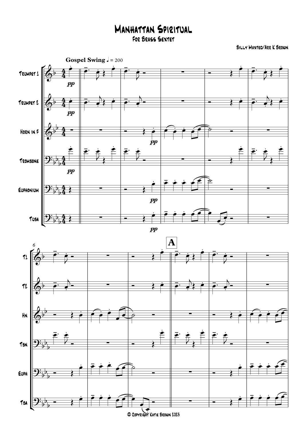 Manhattan Spiritual (arr. Katie Brown)