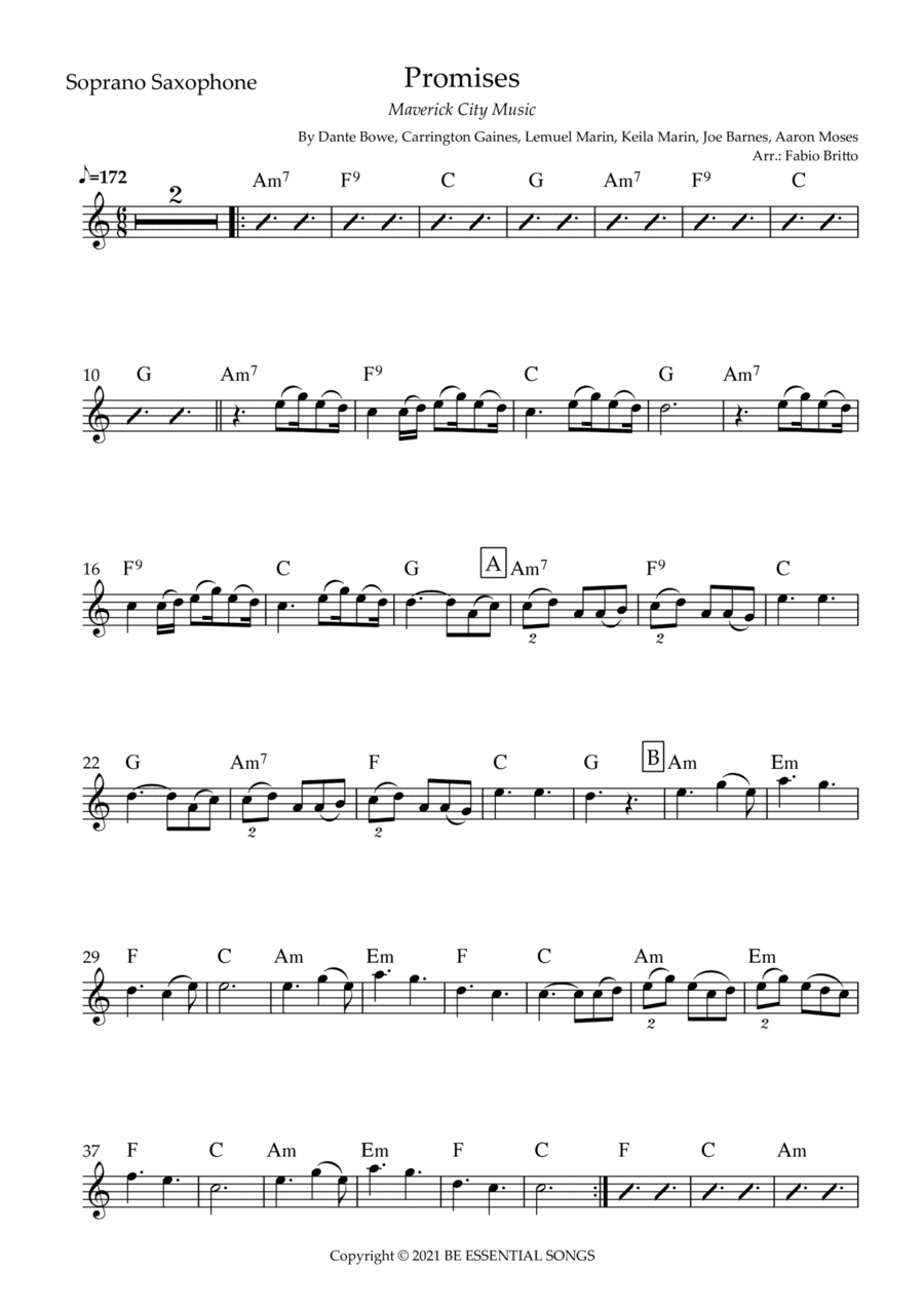 Promises (arr. Fabio Britto)