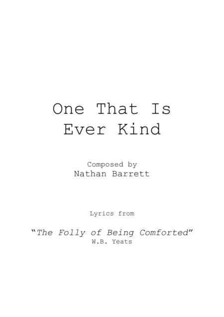 One That Is Ever Kind