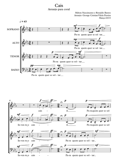 Cais (arr. George Cristian Vilela Pereira)