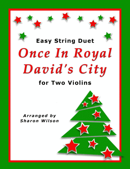 Once in Royal David's City (Easy Violin Duet) (arr. Sharon Wilson)