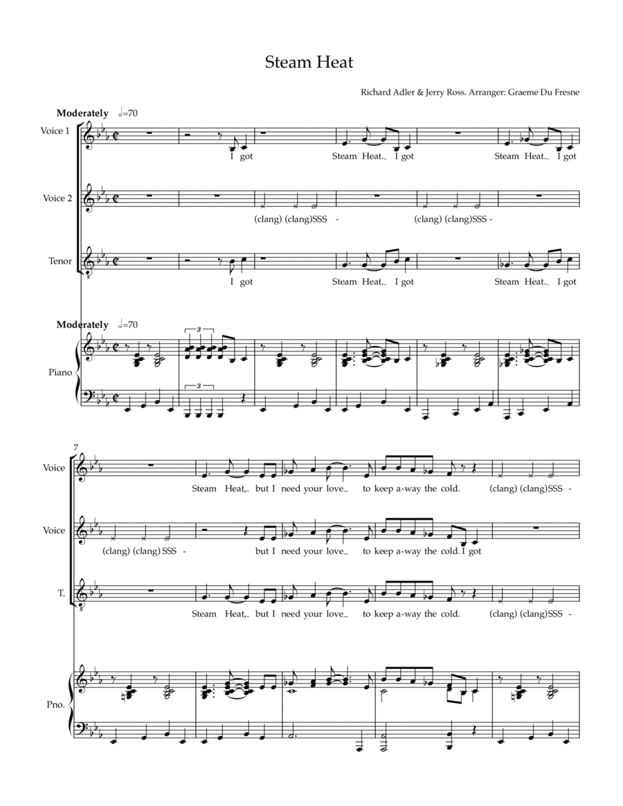 Steam Heat (arr. Graeme Du Fresne)