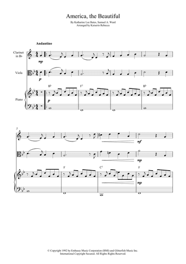 America The Beautiful (arr. Kaiserin Rebecca)
