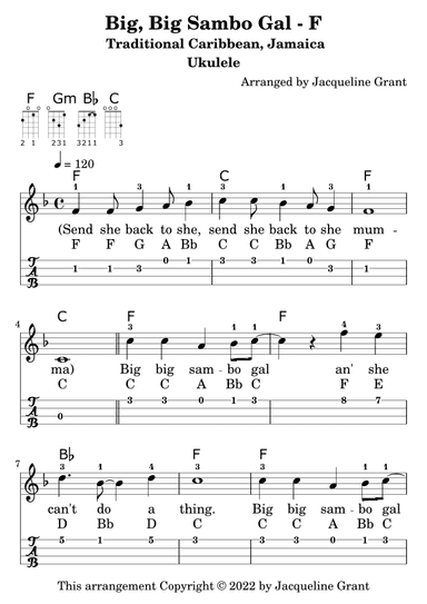 Big, Big Sambo gal (arr. Jacqueline Grant)