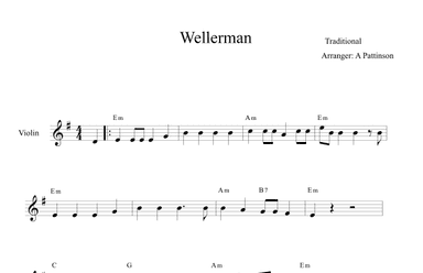 Wellerman Easy Violin (arr. Andrew Pattinson)