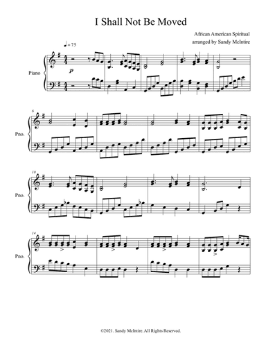 I Shall Not Be Moved (arr. Sandy McIntire)