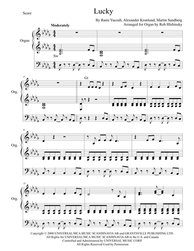 Lucky (arr. Rob Hlebinsky)