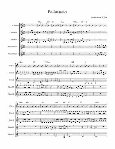 Pasillaneando (arr. Oscar E PEña)