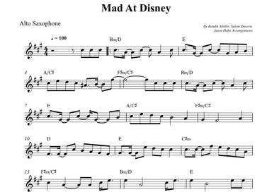 Mad At Disney (arr. Wesley S. SIlva)