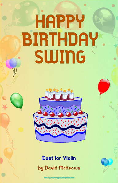 Happy Birthday Swing, for Violin Duet (arr. David McKeown)