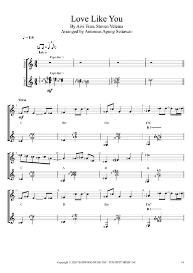 Love Like You (end Credits) (arr. Antonius Agung Setiawan)