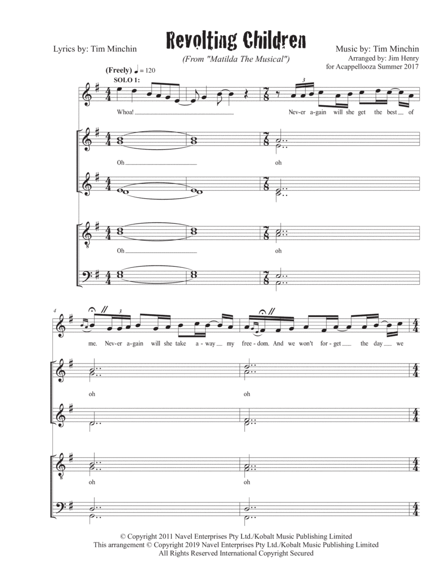 Revolting Children (arr. James Henry)