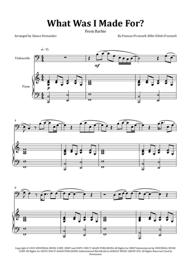 What Was I Made For? (arr. Glauco Fernandes)