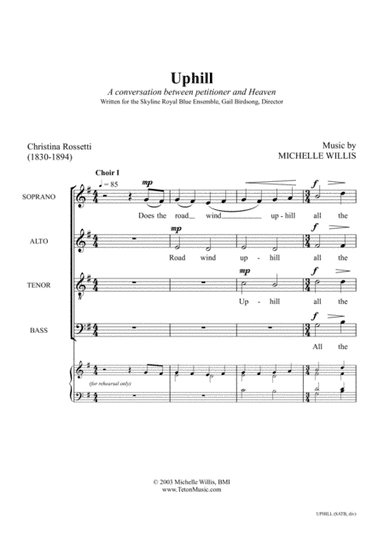 Uphill (SATB, div.)