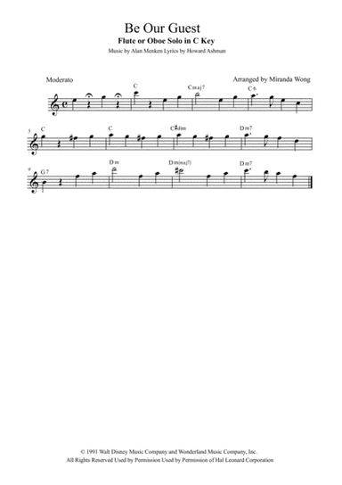 Be Our Guest (arr. Miranda Wong)