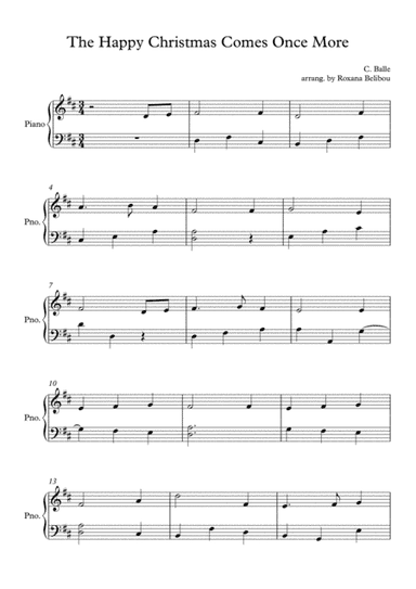 The Happy Christmas Comes Once More (arr. Roxana Belibou)
