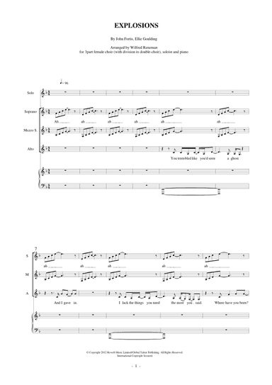 Explosions (arr. Wilfred Reneman)
