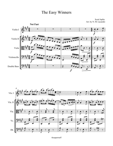 The Easy Winners (arr. Nick Lacanski)