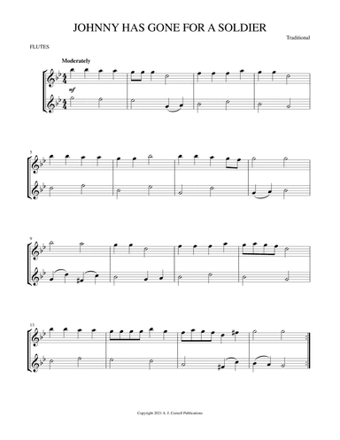 Johnny Has Gone for a Soldier (arr. Mark Phillips)