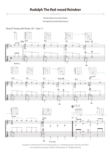 Rudolph The Red-nosed Reindeer (arr. Daisuke Minamizawa)