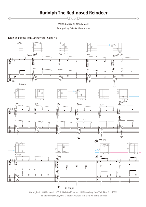 Rudolph The Red-nosed Reindeer (arr. Daisuke Minamizawa)