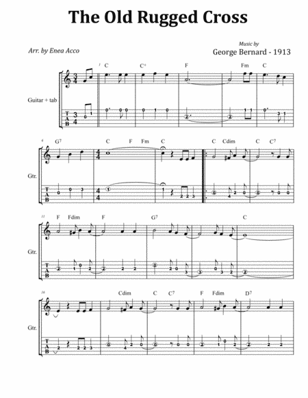 The Old Rugged Cross (arr. Enea Acco)