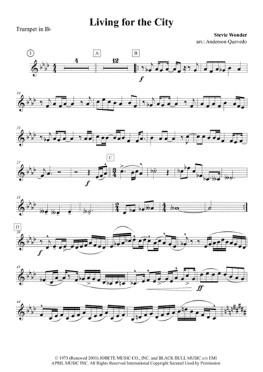 Living For The City (arr. Anderson Quevedo)