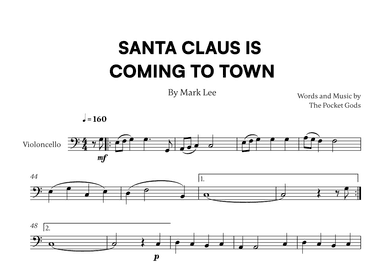Santa Claus Is Coming To Town (arr. Cadenza Editions)